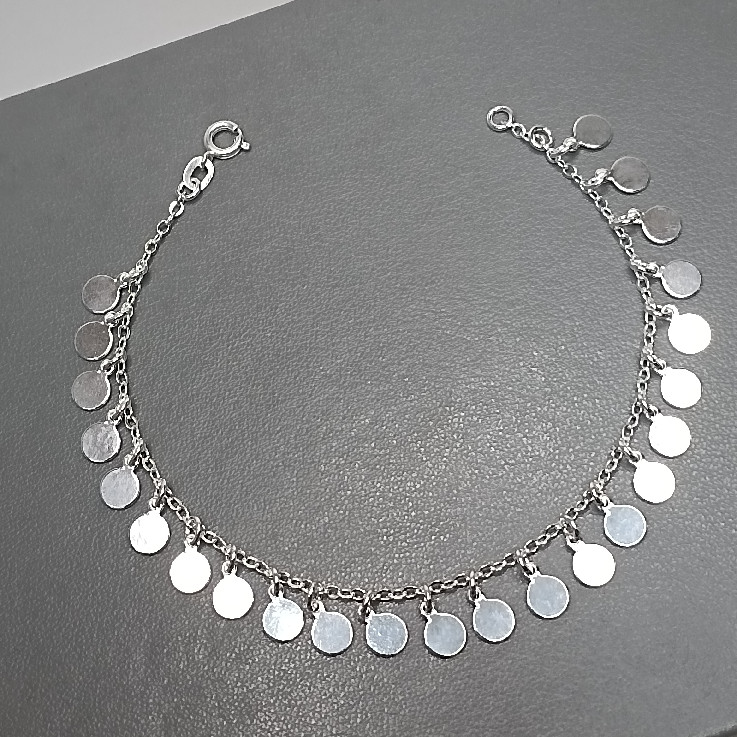 Pulseira Montagem Fio De Moedas Pequenas Pendentes #PU-117