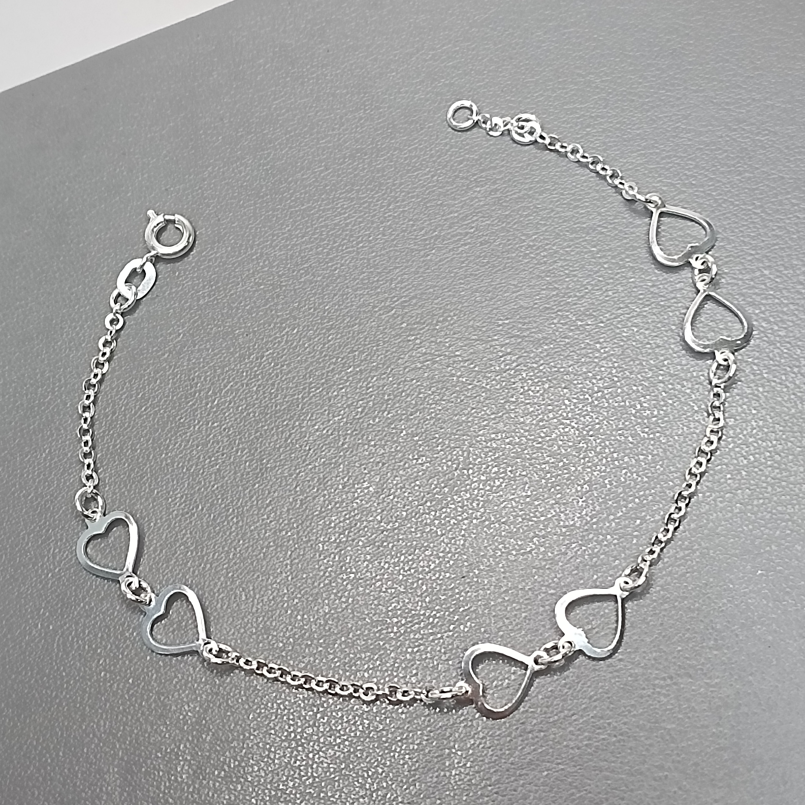 Pulseira Montagem 3 Jogos De 2 Corações Vazados Fio #PU-144