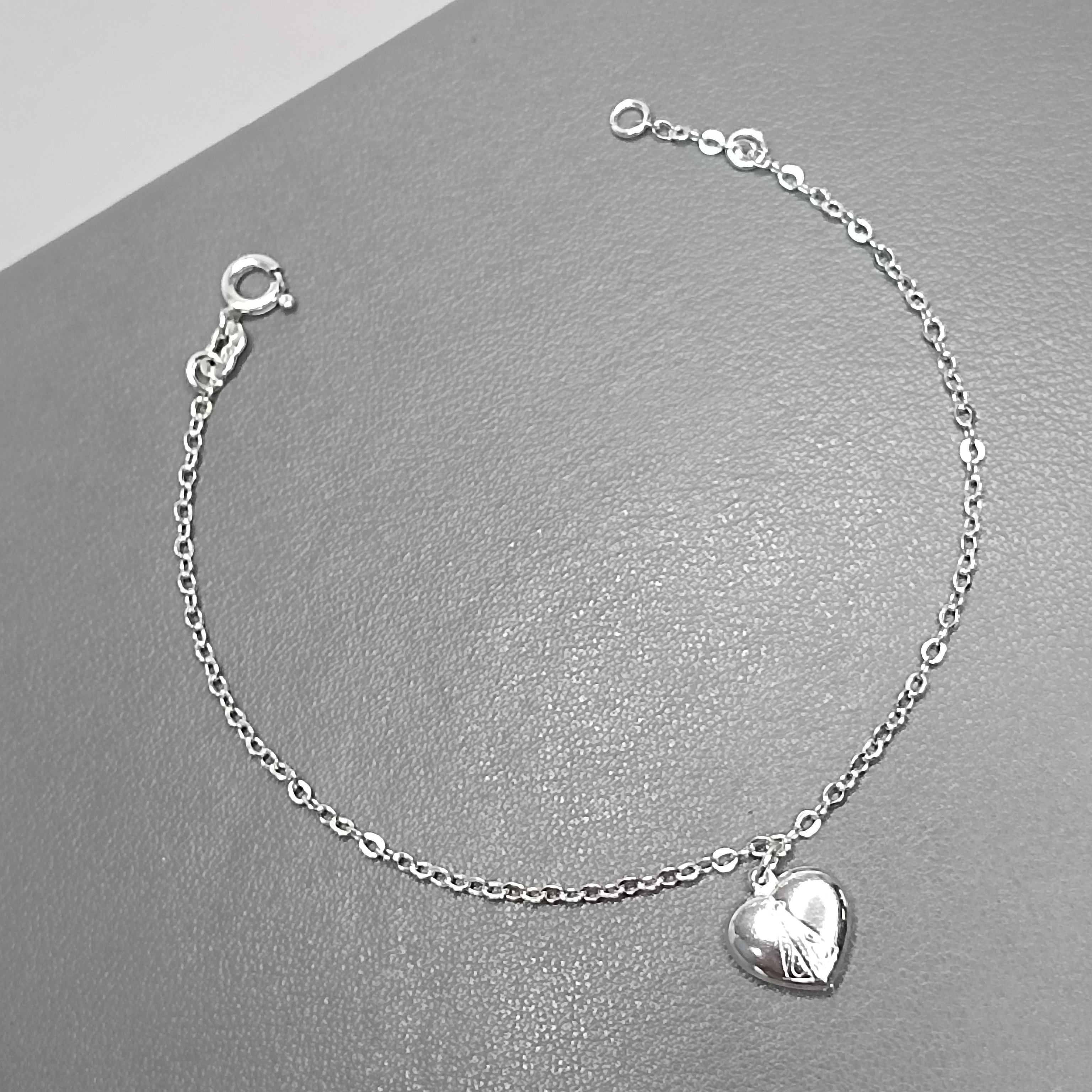 Pulseira Montagem Coração Com Nossa Senhora Aparecida Pendente Meio #PU-123