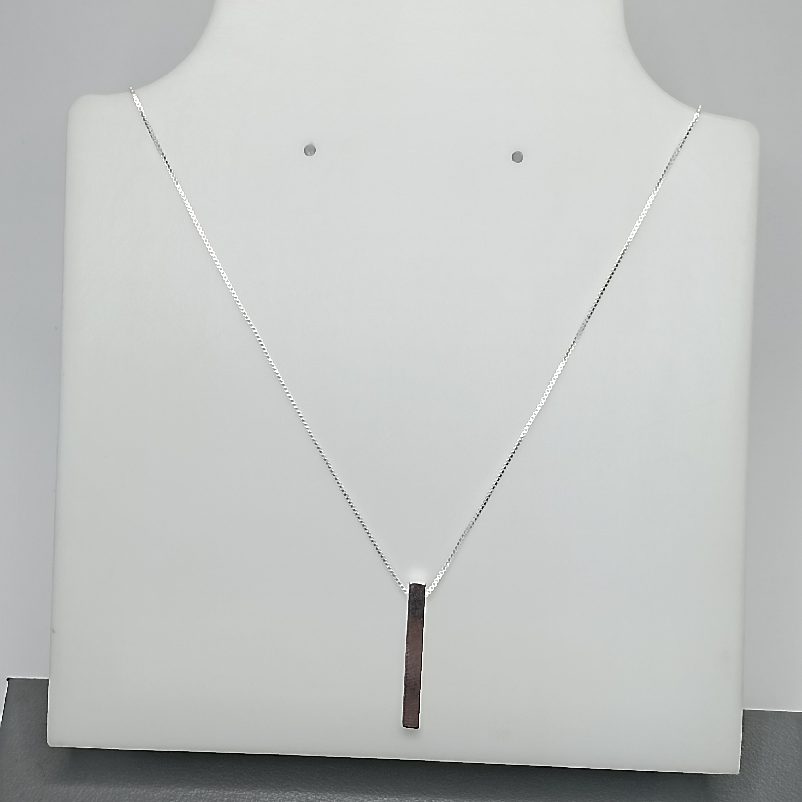 Gargantilha Plaquinha Obelisco 45cm #G3-18