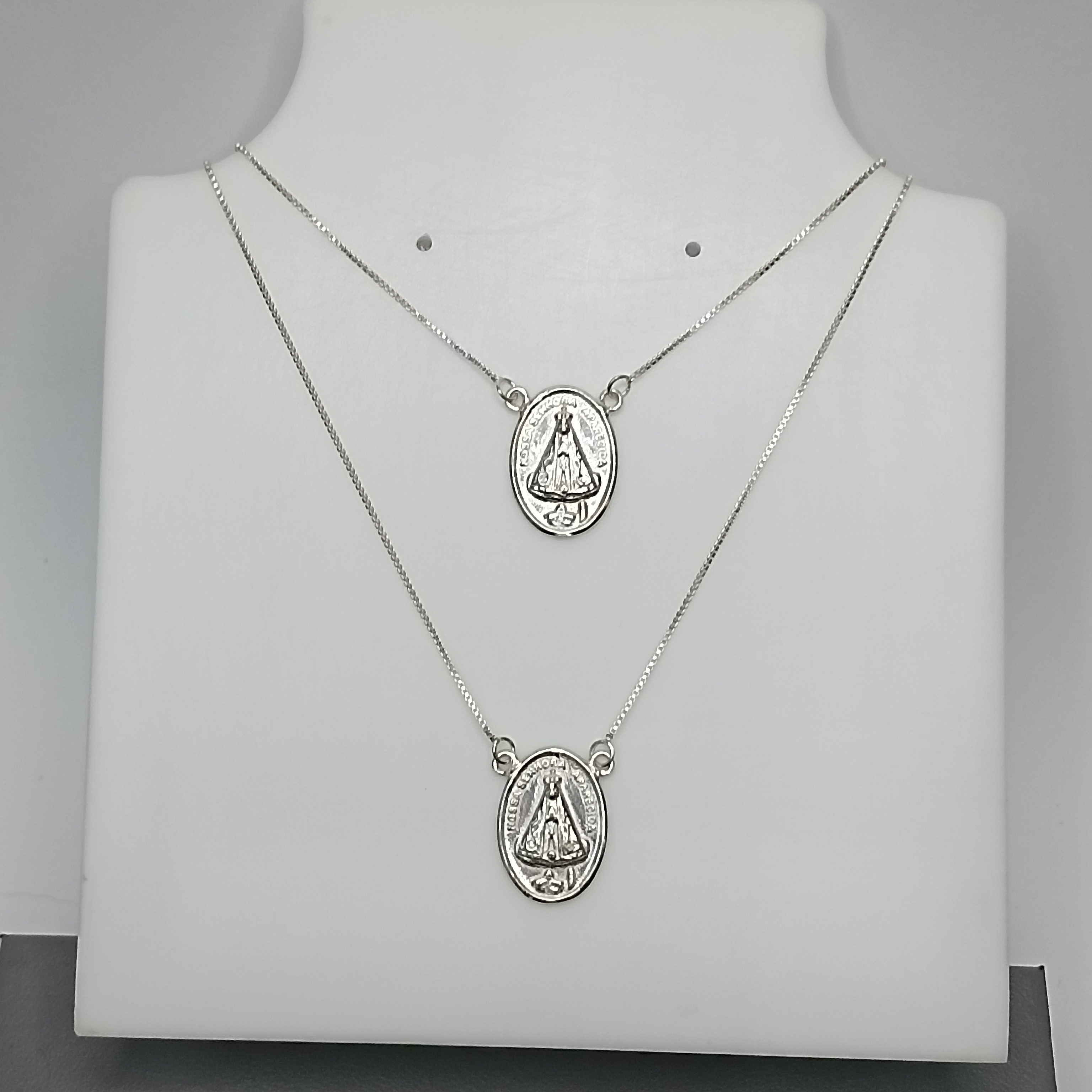 Gargantilha Escapulario Nossa Senhora Aparecida Oval #G4-01