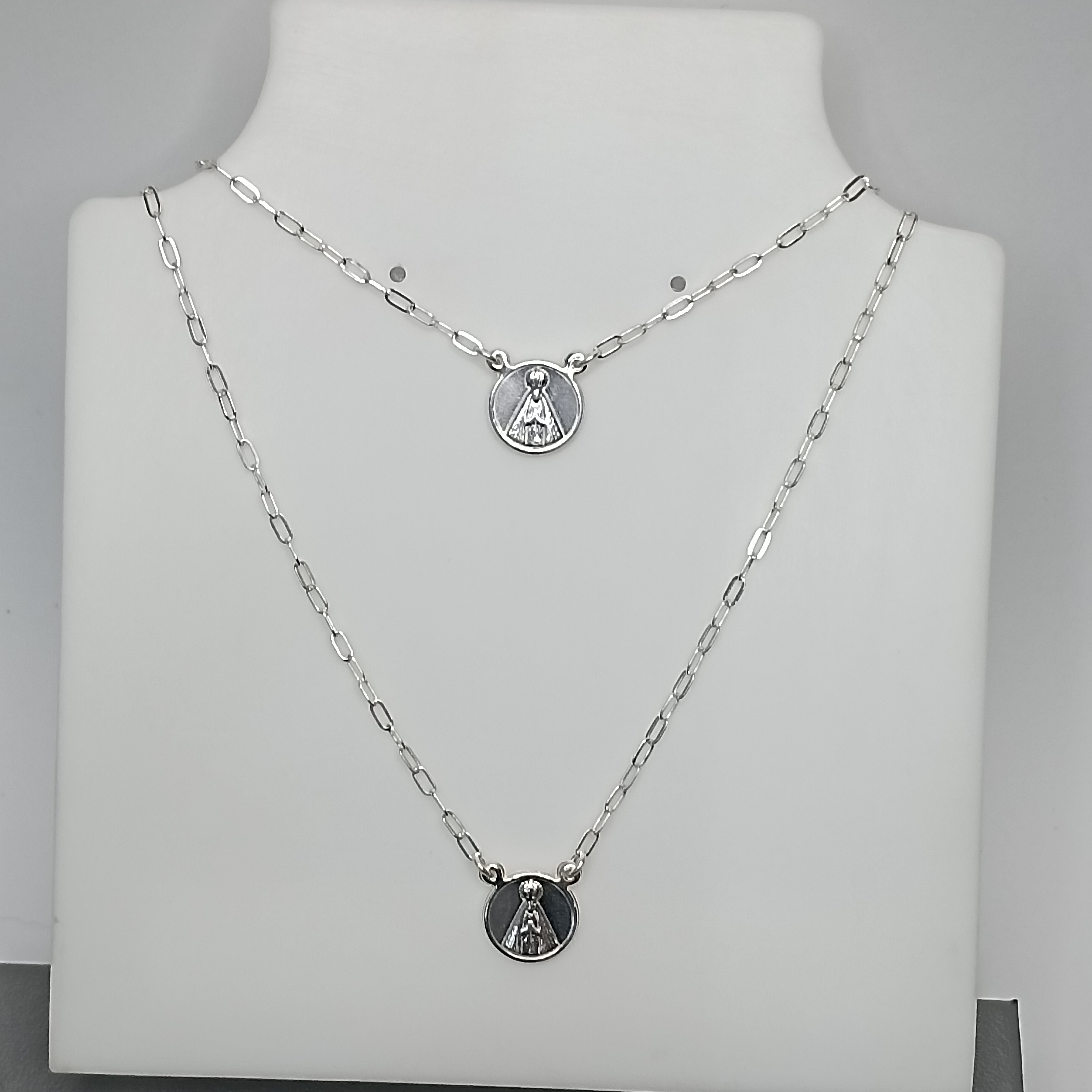 Gargantilha Escapulario Nossa Senhora Aparecida 60cm #G4-02