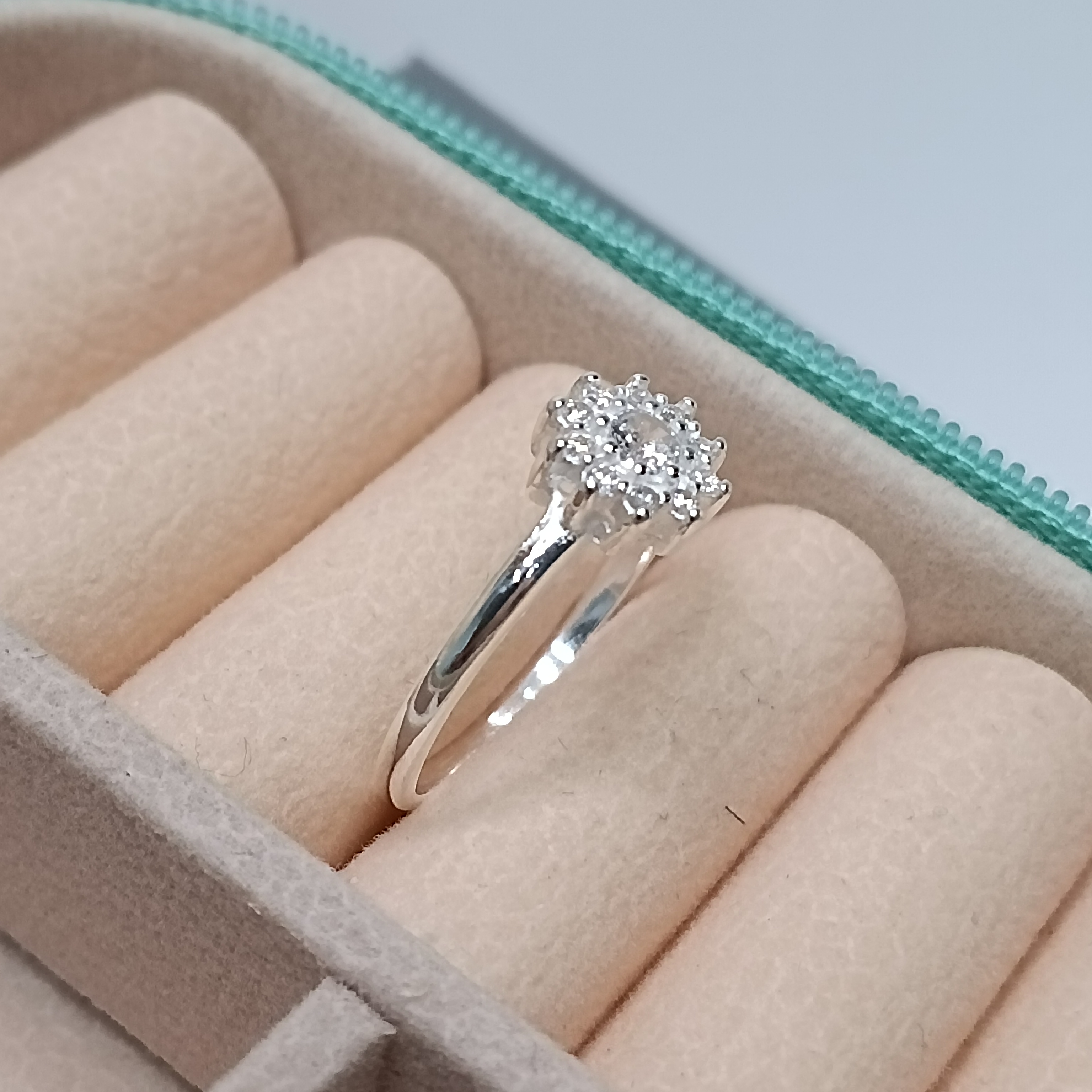 Anel Chuveiro Com Zirconias #ANI-49 (Ref:2396)