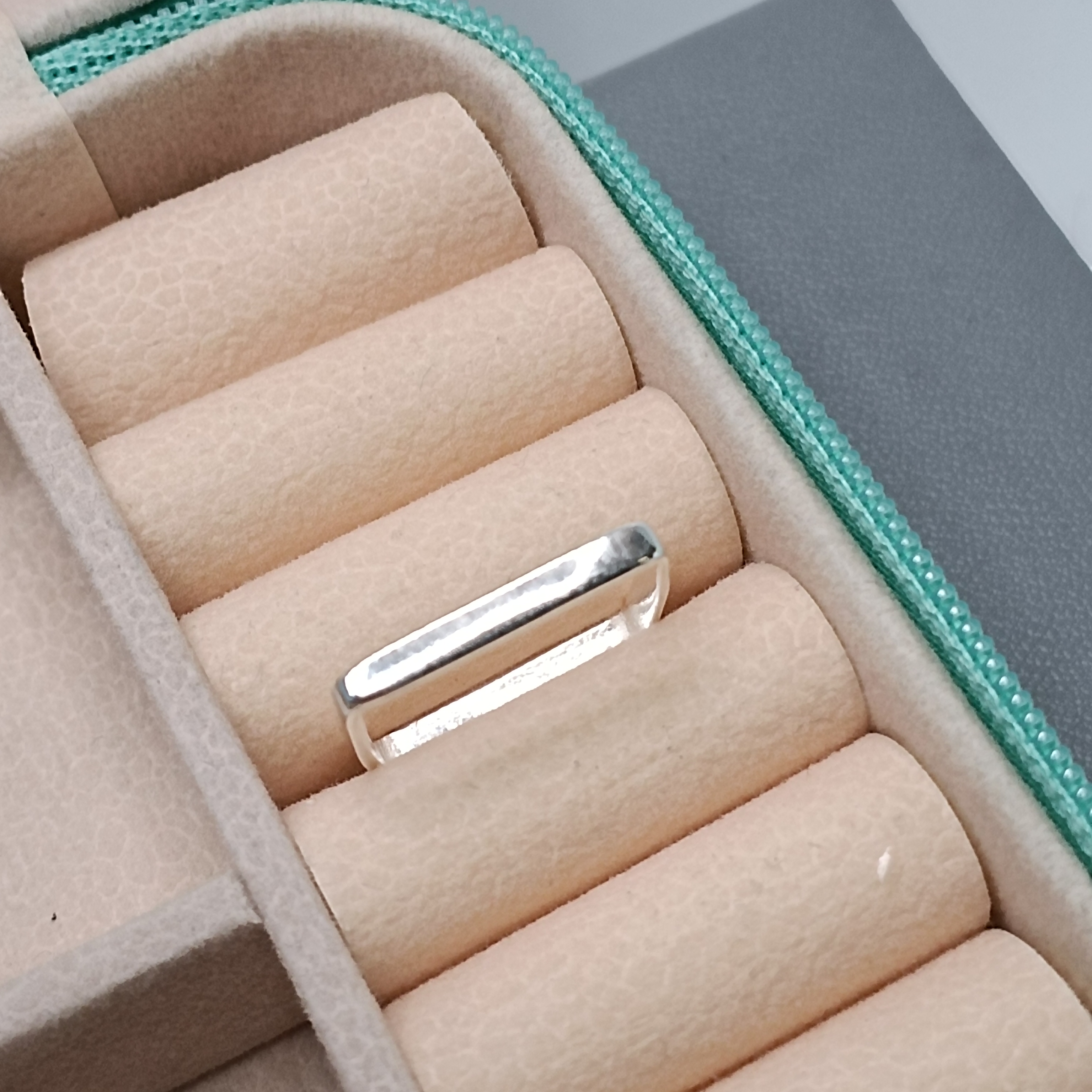 Anel Quadrado Liso #AN2-44 (Ref:2020)